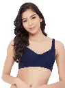 Clovia Women's Non-Padded Non-Wired Full Cup Bra in Black - Cotton