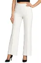 SWADESI STUFF Women’s High Waisted Bell Bottom Pants | Retro Wide Leg Trousers | Stretchy Flared Palazzo Pants for Office, Casual Wear & Party