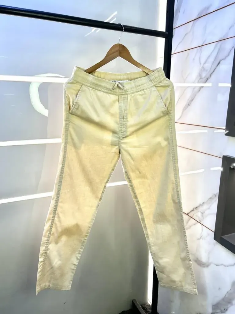 Zar a Beige Linen Relax fit Super Premium Trouser F2879-BE