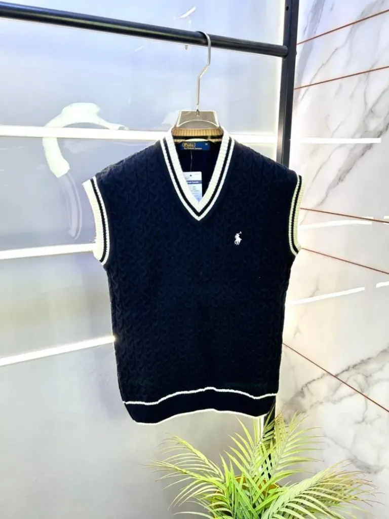 Ralph_Lauren Imported Black Super Premium Sweaters F3345-BL