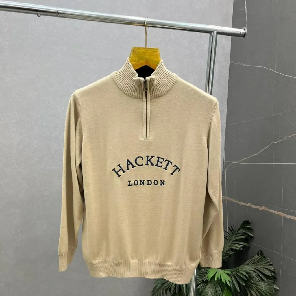 Hacket_t Beige Premium Knit Pullover 506