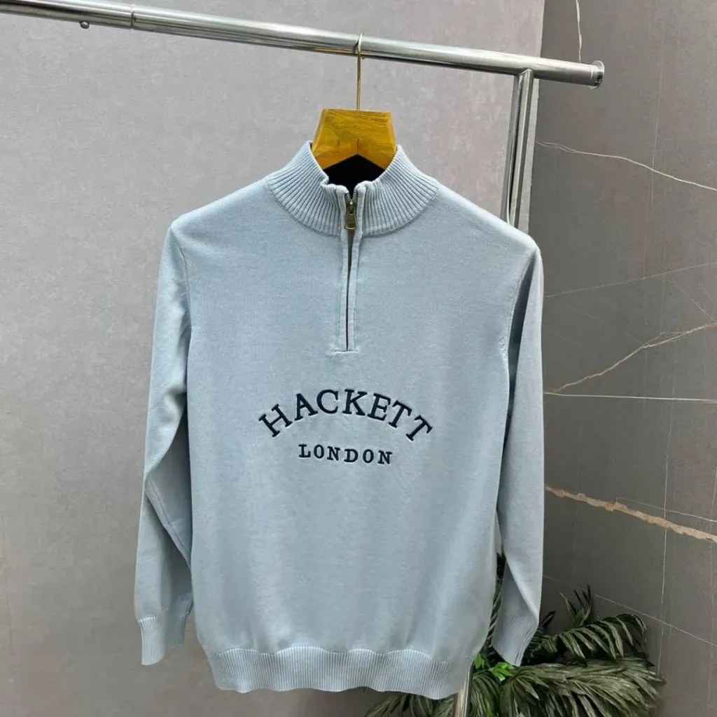 Hacket_t Sky Blue Premium Knit Pullover 506