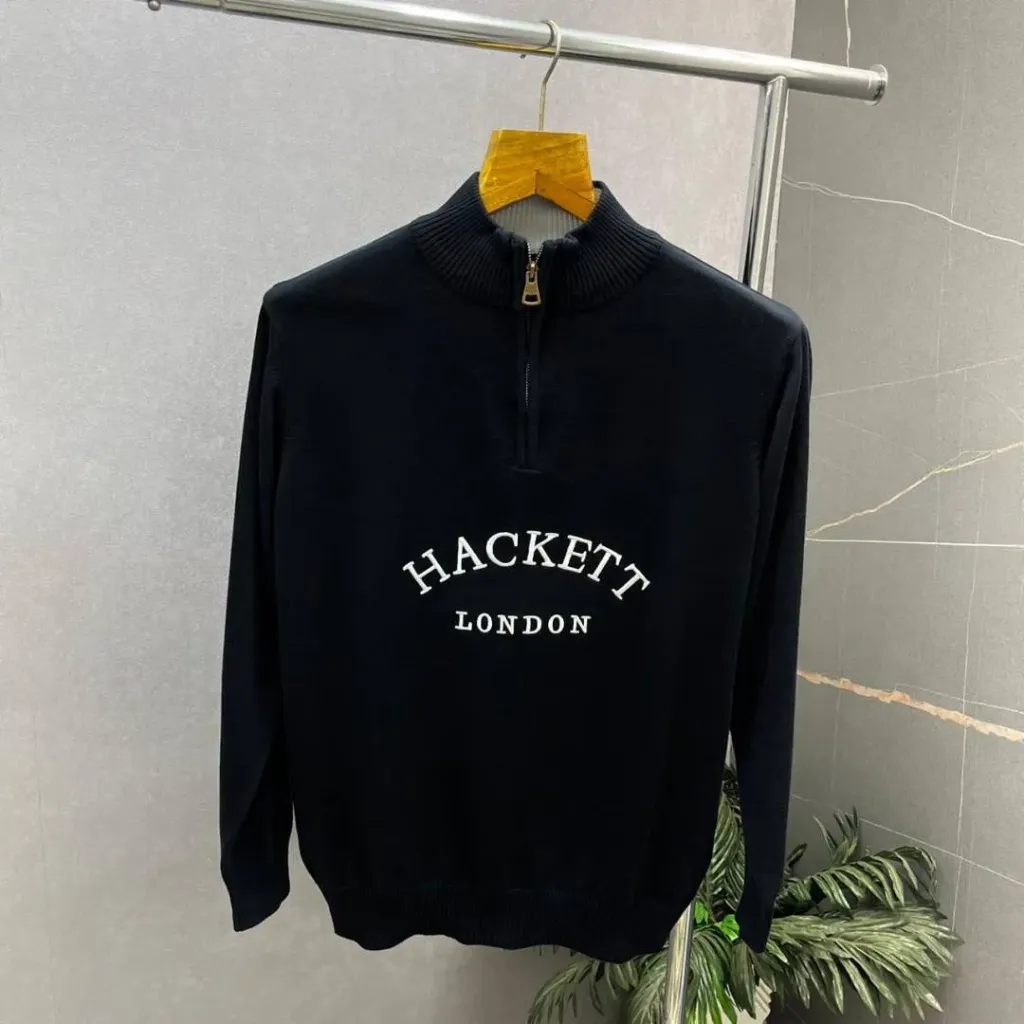 Hacket_t Black Premium Knit Pullover 506