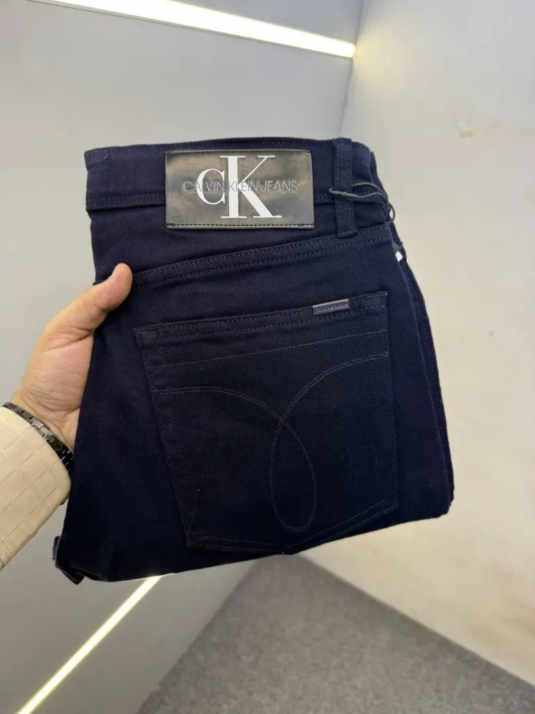 CALVIN-KLEIN PREMIUM BLUE DENIM JEANS ANKLE FIT DENIM LENGHT 39