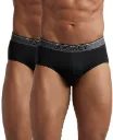Jockey 8037 Men's Super Combed Cotton Solid Brief with Ultrasoft Waistband (Pack of 2)